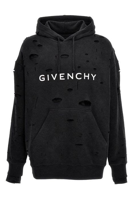 givenchy boys hoodie|Givenchy hoodie with holes.